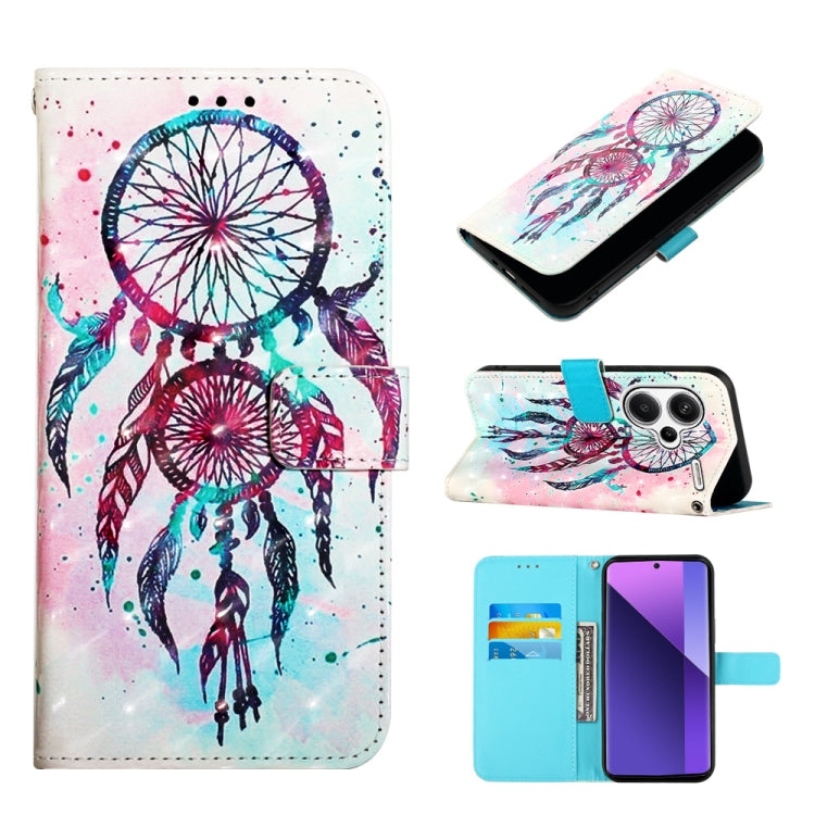3D Painting Horizontal Flip Leather Phone Case, For Xiaomi Poco X6 Pro, For Xiaomi Redmi Note 13 5G Global, For Xiaomi Redmi 13C, For Xiaomi Redmi Note 13 Pro+ 5G, For Xiaomi Redmi Note 13 Pro 5G Global