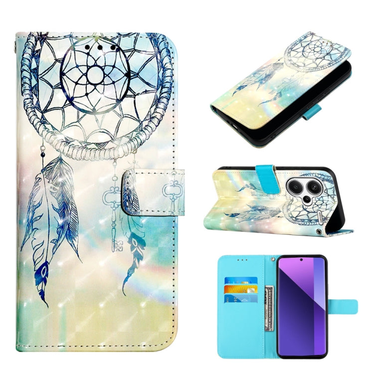 3D Painting Horizontal Flip Leather Phone Case, For Xiaomi Poco X6 Pro, For Xiaomi Redmi Note 13 5G Global, For Xiaomi Redmi 13C, For Xiaomi Redmi Note 13 Pro+ 5G, For Xiaomi Redmi Note 13 Pro 5G Global
