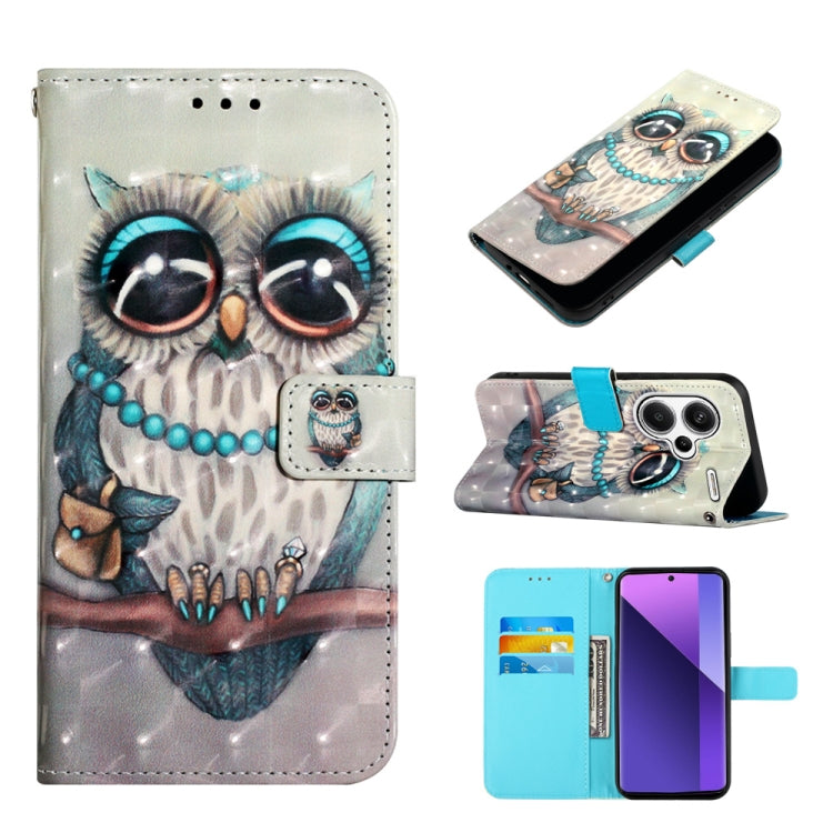3D Painting Horizontal Flip Leather Phone Case, For Xiaomi Poco X6 Pro, For Xiaomi Redmi Note 13 5G Global, For Xiaomi Redmi 13C, For Xiaomi Redmi Note 13 Pro+ 5G, For Xiaomi Redmi Note 13 Pro 5G Global