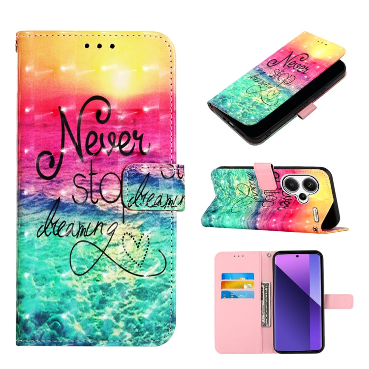 3D Painting Horizontal Flip Leather Phone Case, For Xiaomi Poco X6 Pro, For Xiaomi Redmi Note 13 5G Global, For Xiaomi Redmi 13C, For Xiaomi Redmi Note 13 Pro+ 5G, For Xiaomi Redmi Note 13 Pro 5G Global