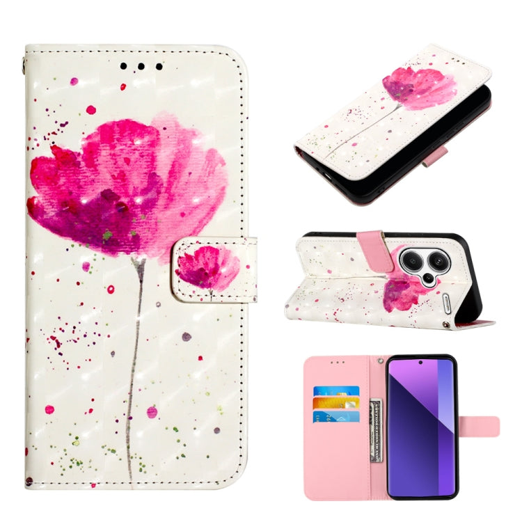 3D Painting Horizontal Flip Leather Phone Case, For Xiaomi Poco X6 Pro, For Xiaomi Redmi Note 13 5G Global, For Xiaomi Redmi 13C, For Xiaomi Redmi Note 13 Pro+ 5G, For Xiaomi Redmi Note 13 Pro 5G Global