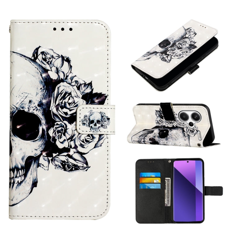 3D Painting Horizontal Flip Leather Phone Case, For Xiaomi Poco X6 Pro, For Xiaomi Redmi Note 13 5G Global, For Xiaomi Redmi 13C, For Xiaomi Redmi Note 13 Pro+ 5G, For Xiaomi Redmi Note 13 Pro 5G Global