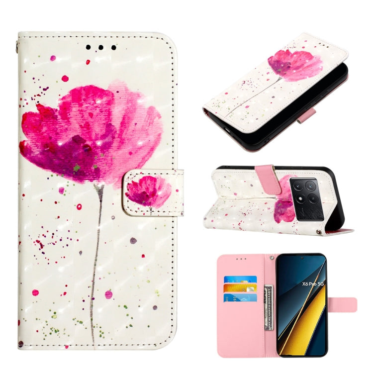 3D Painting Horizontal Flip Leather Phone Case, For Xiaomi Poco X6 Pro, For Xiaomi Redmi Note 13 5G Global, For Xiaomi Redmi 13C, For Xiaomi Redmi Note 13 Pro+ 5G, For Xiaomi Redmi Note 13 Pro 5G Global