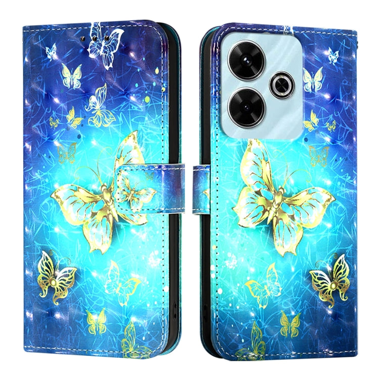 3D Painting Horizontal Flip Leather Phone Case, For Xiaomi Redmi 13 4G, For Xiaomi Poco M6 Pro 4G, For Xiaomi Redmi A3, For Xiaomi Redmi Note 13 Pro 4G Global, For Xiaomi Redmi Note 13 4G Global, For Xiaomi Redmi K70E