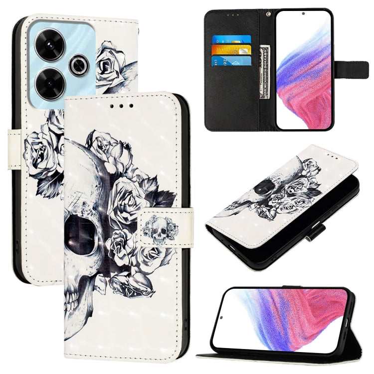 3D Painting Horizontal Flip Leather Phone Case, For Xiaomi Redmi 13 4G, For Xiaomi Poco M6 Pro 4G, For Xiaomi Redmi A3, For Xiaomi Redmi Note 13 Pro 4G Global, For Xiaomi Redmi Note 13 4G Global, For Xiaomi Redmi K70E