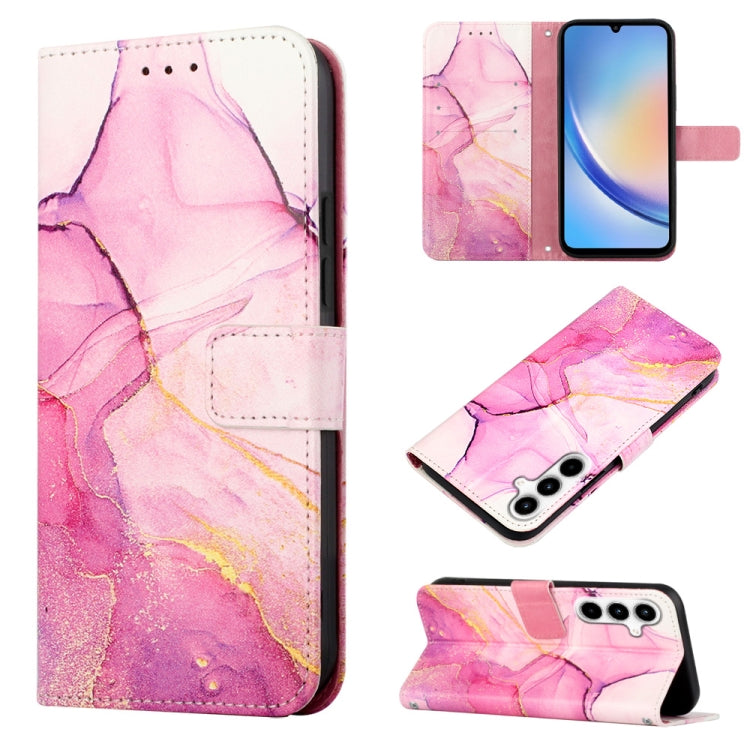 PT003 Marble Pattern Flip Leather Phone Case, For Samsung Galaxy A55, For Samsung Galaxy A35 5G, For Samsung Galaxy S24 Ultra 5G, For Samsung Galaxy S24+ 5G, For Samsung Galaxy S24 5G