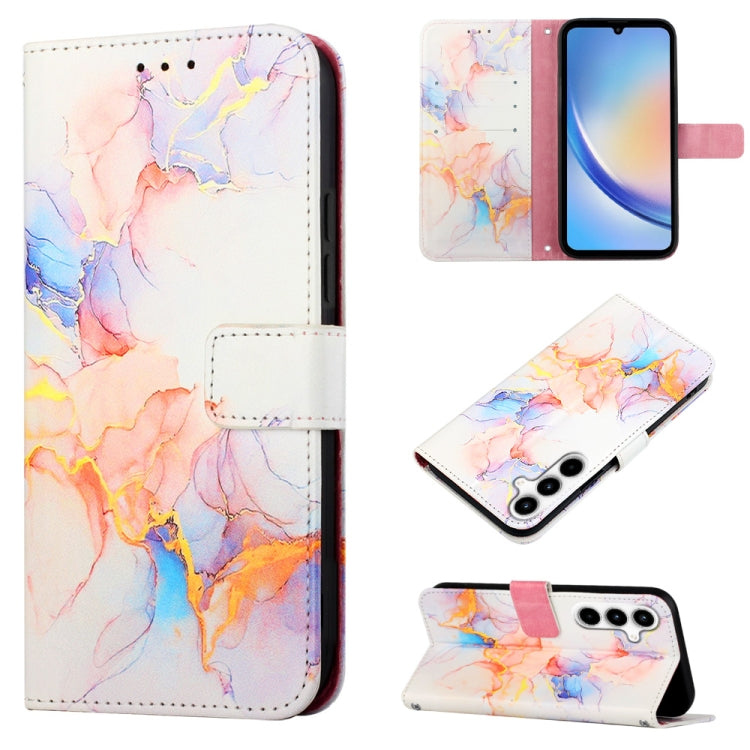 PT003 Marble Pattern Flip Leather Phone Case, For Samsung Galaxy A55, For Samsung Galaxy A35 5G, For Samsung Galaxy S24 Ultra 5G, For Samsung Galaxy S24+ 5G, For Samsung Galaxy S24 5G