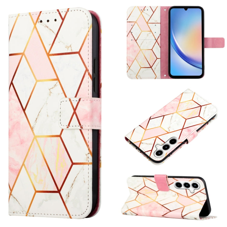 PT003 Marble Pattern Flip Leather Phone Case, For Samsung Galaxy A55, For Samsung Galaxy A35 5G, For Samsung Galaxy S24 Ultra 5G, For Samsung Galaxy S24+ 5G, For Samsung Galaxy S24 5G