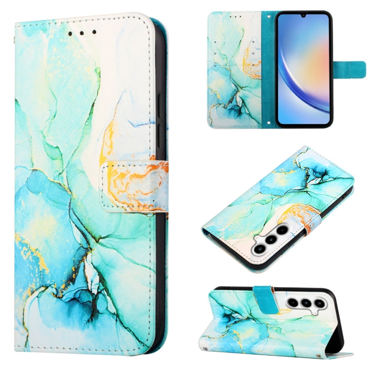 PT003 Marble Pattern Flip Leather Phone Case, For Samsung Galaxy A55, For Samsung Galaxy A35 5G, For Samsung Galaxy S24 Ultra 5G, For Samsung Galaxy S24+ 5G, For Samsung Galaxy S24 5G