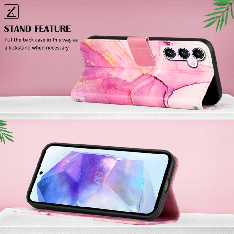 PT003 Marble Pattern Flip Leather Phone Case, For Samsung Galaxy A55, For Samsung Galaxy A35 5G, For Samsung Galaxy S24 Ultra 5G, For Samsung Galaxy S24+ 5G, For Samsung Galaxy S24 5G
