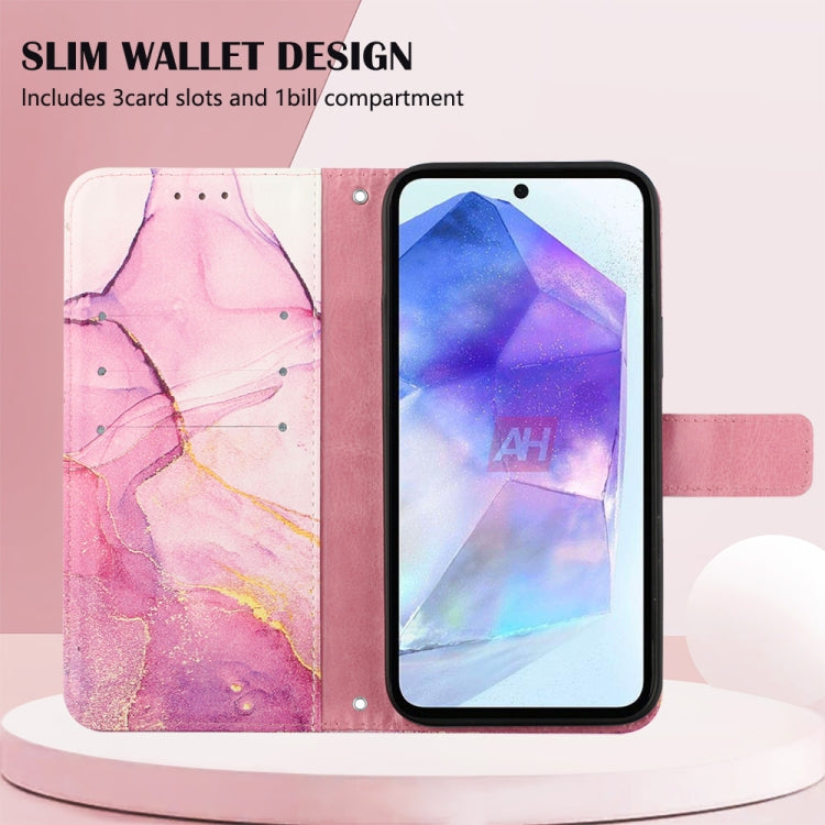 PT003 Marble Pattern Flip Leather Phone Case, For Samsung Galaxy A55, For Samsung Galaxy A35 5G, For Samsung Galaxy S24 Ultra 5G, For Samsung Galaxy S24+ 5G, For Samsung Galaxy S24 5G