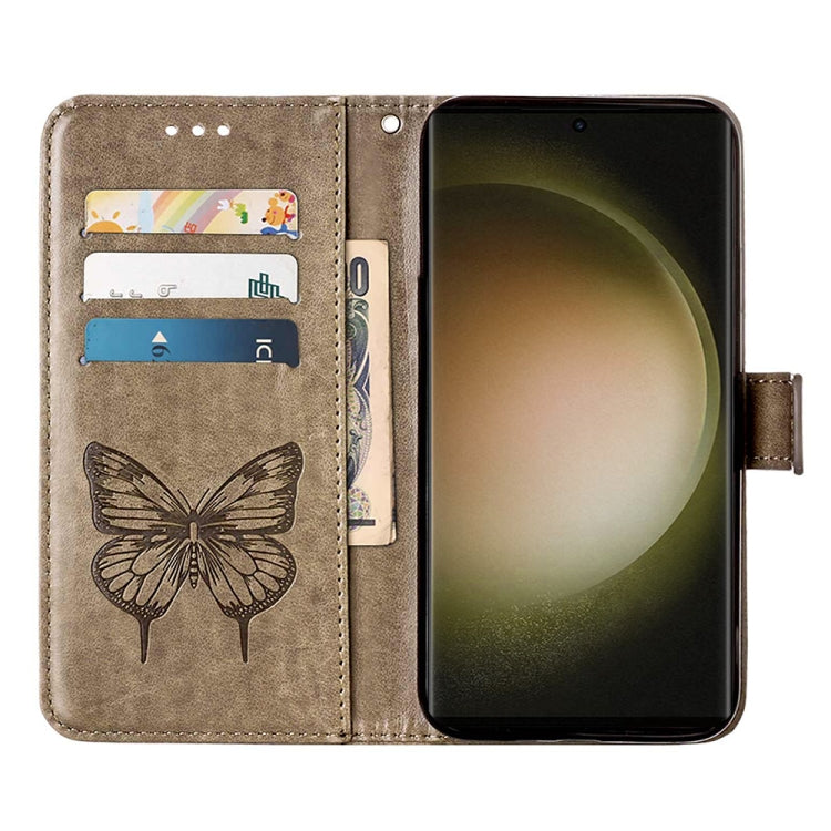 Embossed Butterfly Leather Phone Case, For Samsung Galaxy S24 Ultra 5G, For Samsung Galaxy S24+ 5G, For Samsung Galaxy S24 5G, For Samsung Galaxy M34 5G / F34 5G, For Samsung Galaxy M54 5G / F54 5G, For Samsung Galaxy M14 5G Global