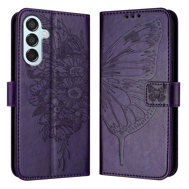 Embossed Butterfly Leather Phone Case, For Samsung Galaxy S24 FE 5G, For Samsung Galaxy M55, For Samsung Galaxy M15 / F15 5G Global, For Samsung Galaxy Xcover7, For Samsung Galaxy A55, For Samsung Galaxy A35 5G