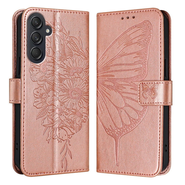 Embossed Butterfly Leather Phone Case, For Samsung Galaxy S24 FE 5G, For Samsung Galaxy M55, For Samsung Galaxy M15 / F15 5G Global, For Samsung Galaxy Xcover7, For Samsung Galaxy A55, For Samsung Galaxy A35 5G