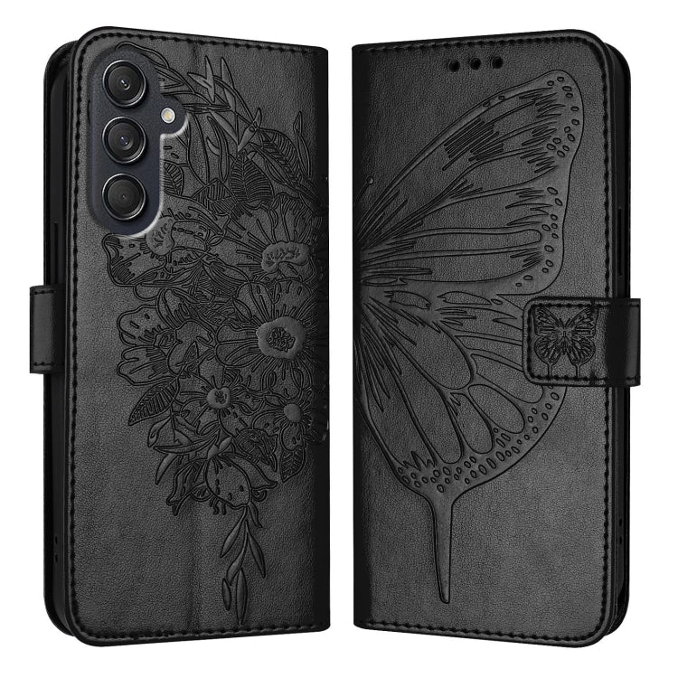Embossed Butterfly Leather Phone Case, For Samsung Galaxy S24 FE 5G, For Samsung Galaxy M55, For Samsung Galaxy M15 / F15 5G Global, For Samsung Galaxy Xcover7, For Samsung Galaxy A55, For Samsung Galaxy A35 5G