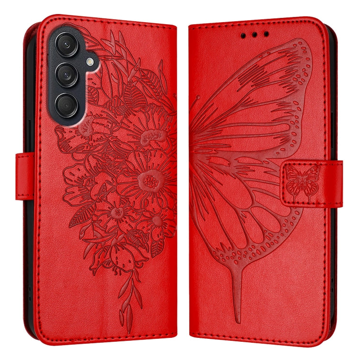 Embossed Butterfly Leather Phone Case, For Samsung Galaxy S24 FE 5G, For Samsung Galaxy M55, For Samsung Galaxy M15 / F15 5G Global, For Samsung Galaxy Xcover7, For Samsung Galaxy A55, For Samsung Galaxy A35 5G