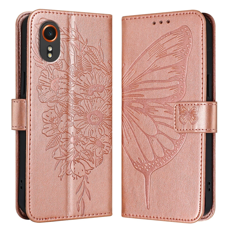Embossed Butterfly Leather Phone Case, For Samsung Galaxy S24 FE 5G, For Samsung Galaxy M55, For Samsung Galaxy M15 / F15 5G Global, For Samsung Galaxy Xcover7, For Samsung Galaxy A55, For Samsung Galaxy A35 5G