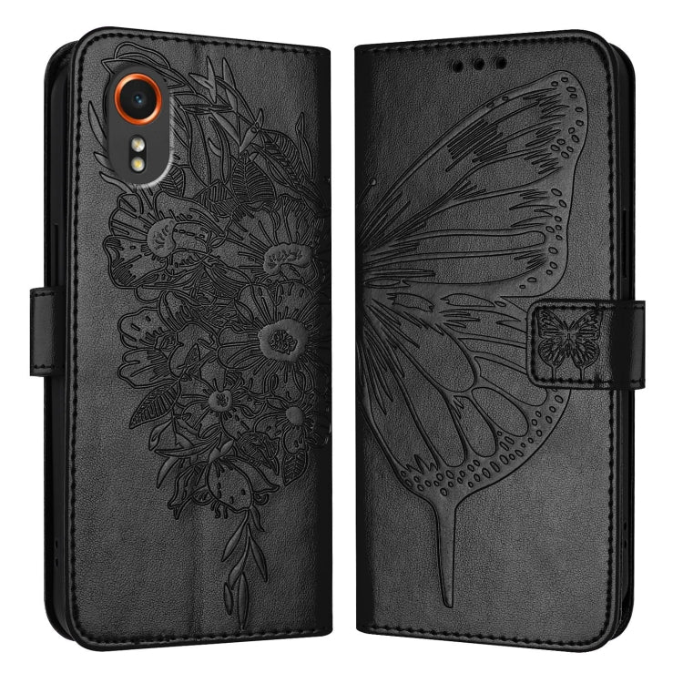 Embossed Butterfly Leather Phone Case, For Samsung Galaxy S24 FE 5G, For Samsung Galaxy M55, For Samsung Galaxy M15 / F15 5G Global, For Samsung Galaxy Xcover7, For Samsung Galaxy A55, For Samsung Galaxy A35 5G