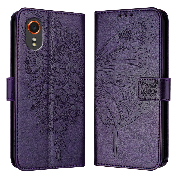 Embossed Butterfly Leather Phone Case, For Samsung Galaxy S24 FE 5G, For Samsung Galaxy M55, For Samsung Galaxy M15 / F15 5G Global, For Samsung Galaxy Xcover7, For Samsung Galaxy A55, For Samsung Galaxy A35 5G