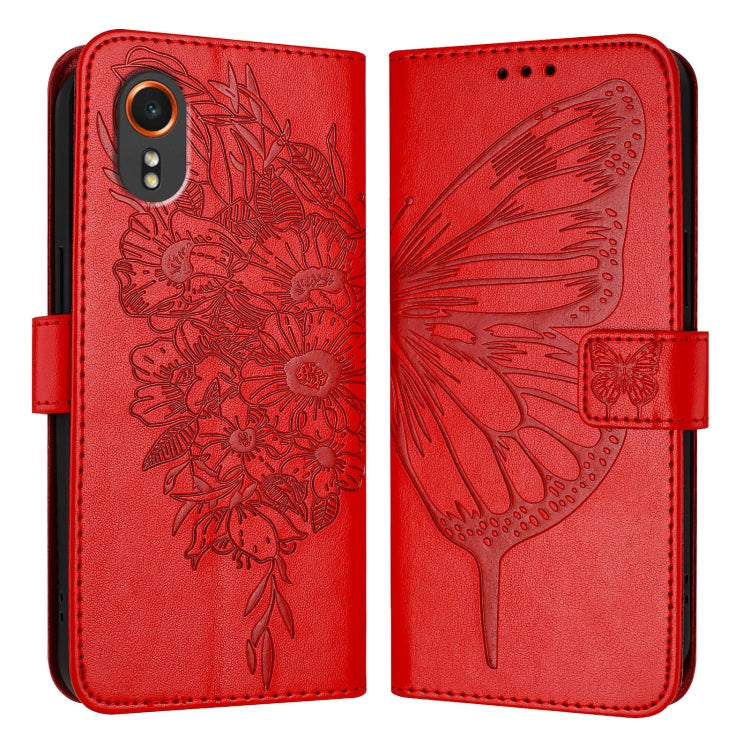 Embossed Butterfly Leather Phone Case, For Samsung Galaxy S24 FE 5G, For Samsung Galaxy M55, For Samsung Galaxy M15 / F15 5G Global, For Samsung Galaxy Xcover7, For Samsung Galaxy A55, For Samsung Galaxy A35 5G