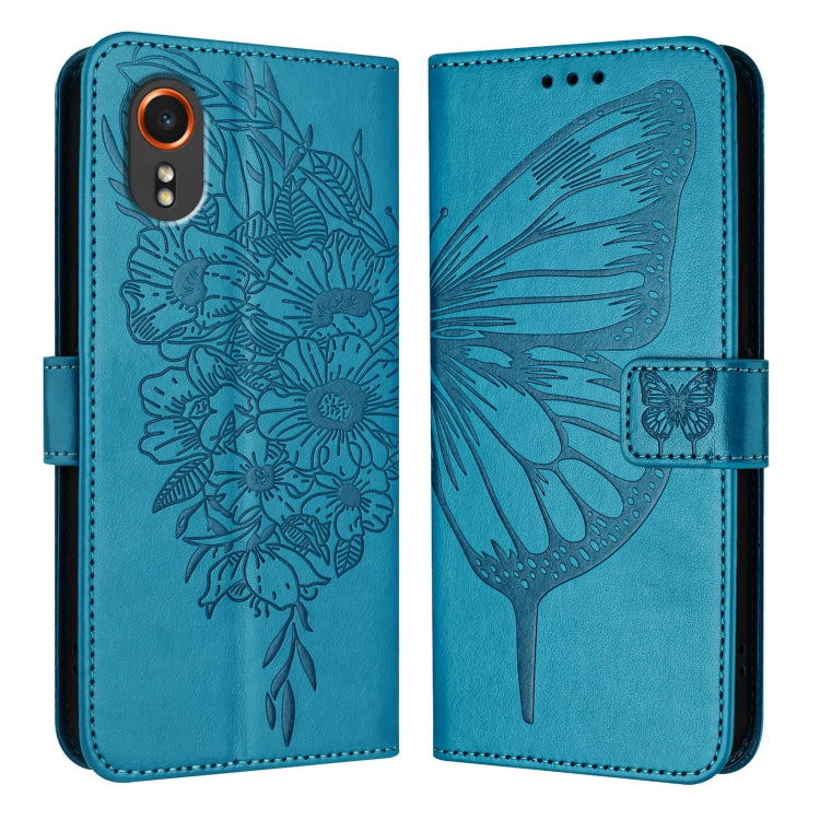 Embossed Butterfly Leather Phone Case, For Samsung Galaxy S24 FE 5G, For Samsung Galaxy M55, For Samsung Galaxy M15 / F15 5G Global, For Samsung Galaxy Xcover7, For Samsung Galaxy A55, For Samsung Galaxy A35 5G