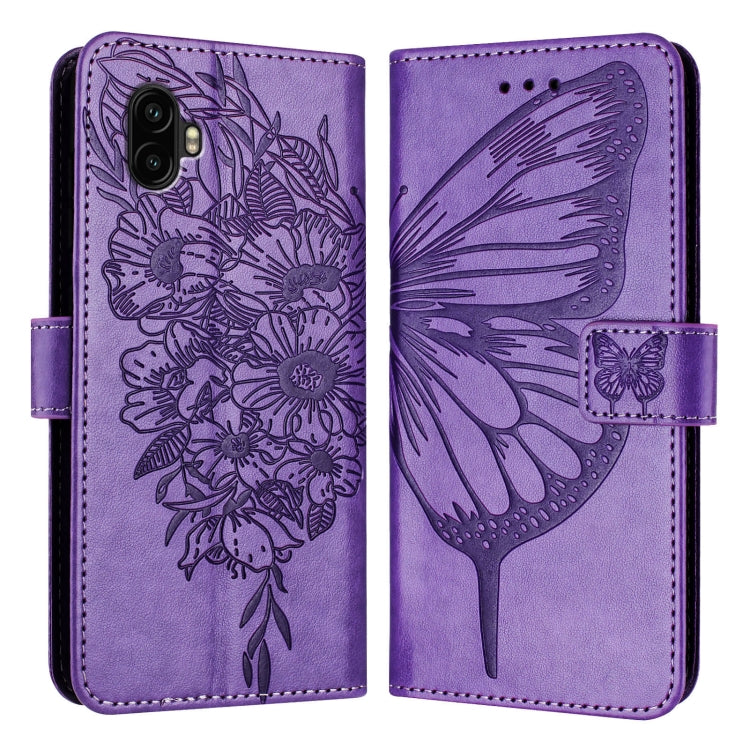 Embossed Butterfly Leather Phone Case, For Samsung Galaxy Xcover6 Pro, For Samsung Galaxy M52 5G, For Samsung Galaxy M32 4G Global / M22, For Samsung Galaxy A41 EU, For Samsung Galaxy M62, For Samsung Galaxy A91 / M80s / S10 Lite