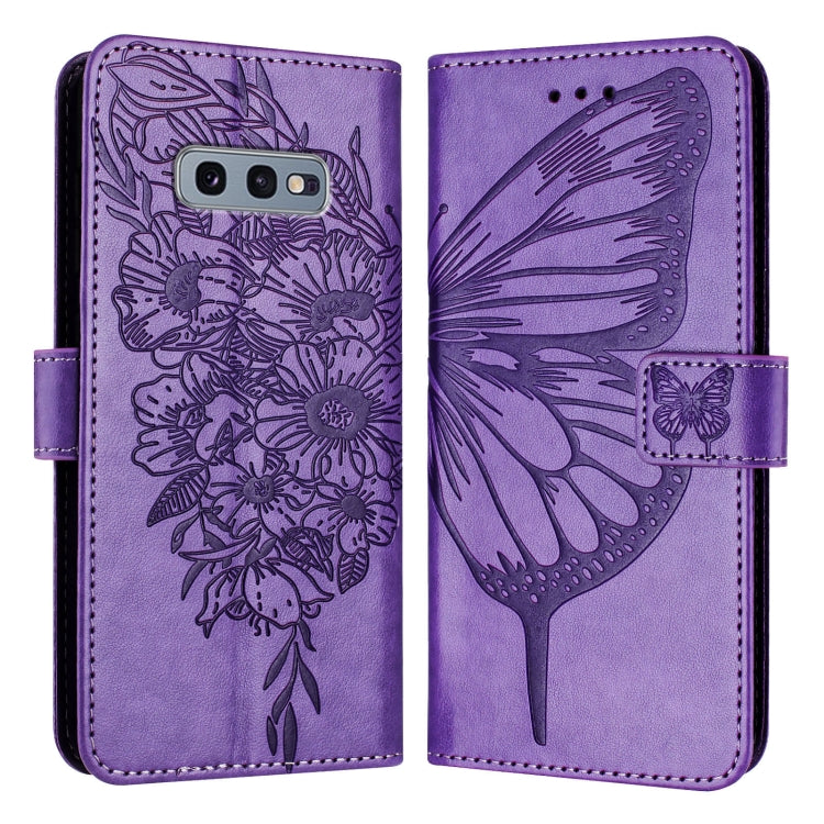 Embossed Butterfly Leather Phone Case, For Samsung Galaxy A40, For Samsung Galaxy A10 / M10 EU, For Samsung Galaxy Xcover 4s / Xcover 4, For Samsung Galaxy S10e, For Samsung Galaxy S10+, For Samsung Galaxy S10