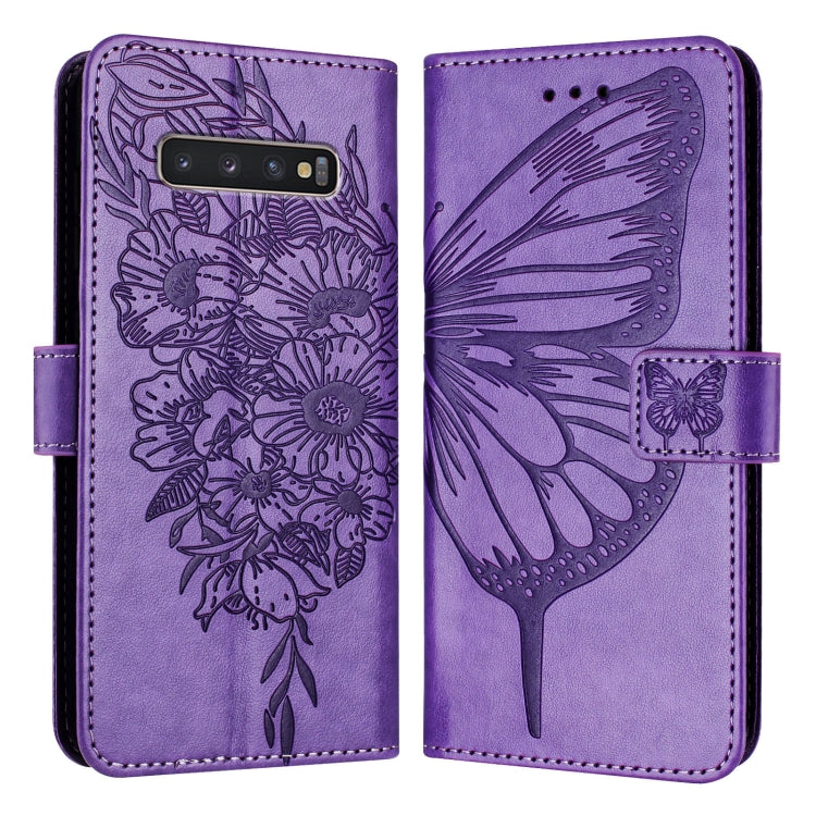 Embossed Butterfly Leather Phone Case, For Samsung Galaxy A40, For Samsung Galaxy A10 / M10 EU, For Samsung Galaxy Xcover 4s / Xcover 4, For Samsung Galaxy S10e, For Samsung Galaxy S10+, For Samsung Galaxy S10