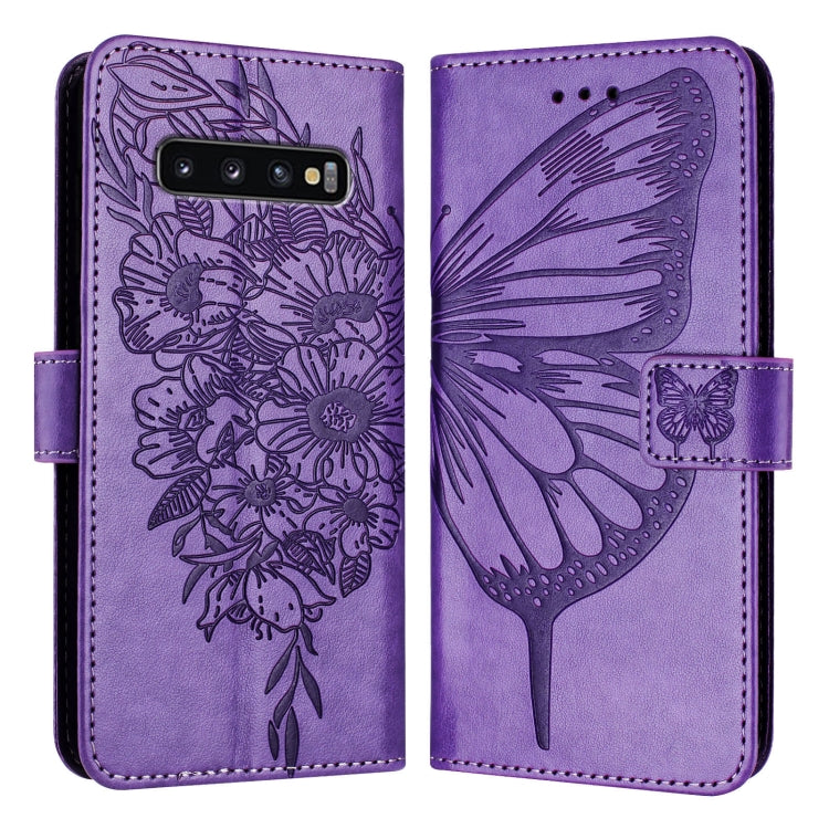 Embossed Butterfly Leather Phone Case, For Samsung Galaxy A40, For Samsung Galaxy A10 / M10 EU, For Samsung Galaxy Xcover 4s / Xcover 4, For Samsung Galaxy S10e, For Samsung Galaxy S10+, For Samsung Galaxy S10