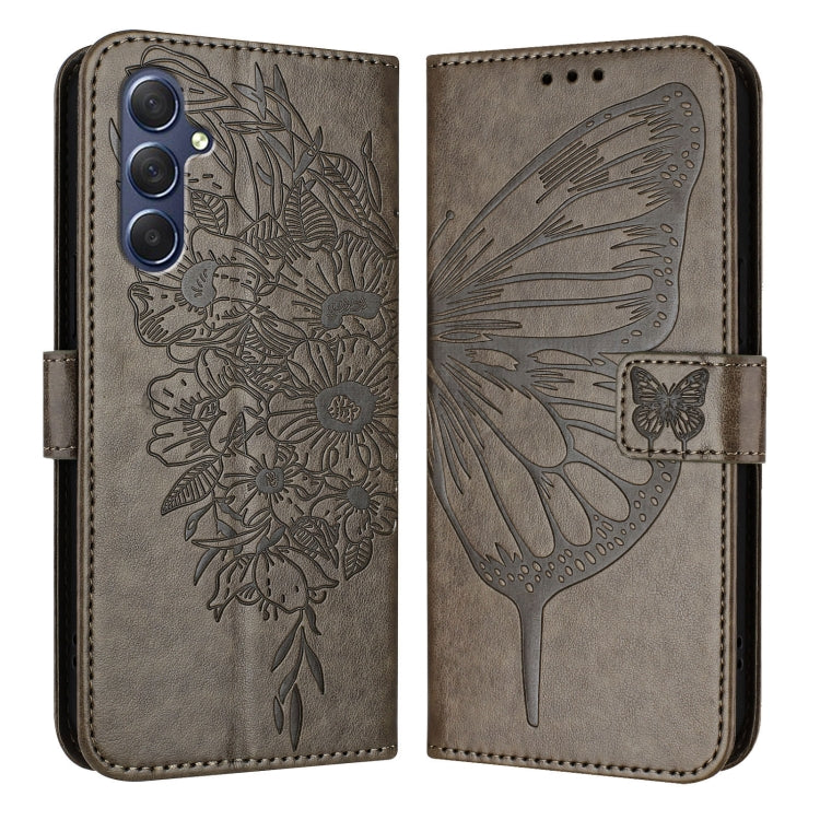 Embossed Butterfly Leather Phone Case, For Samsung Galaxy S24 Ultra 5G, For Samsung Galaxy S24+ 5G, For Samsung Galaxy S24 5G, For Samsung Galaxy M34 5G / F34 5G, For Samsung Galaxy M54 5G / F54 5G, For Samsung Galaxy M14 5G Global