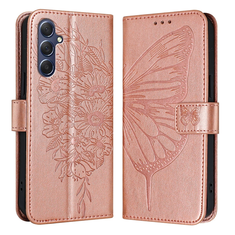 Embossed Butterfly Leather Phone Case, For Samsung Galaxy S24 Ultra 5G, For Samsung Galaxy S24+ 5G, For Samsung Galaxy S24 5G, For Samsung Galaxy M34 5G / F34 5G, For Samsung Galaxy M54 5G / F54 5G, For Samsung Galaxy M14 5G Global