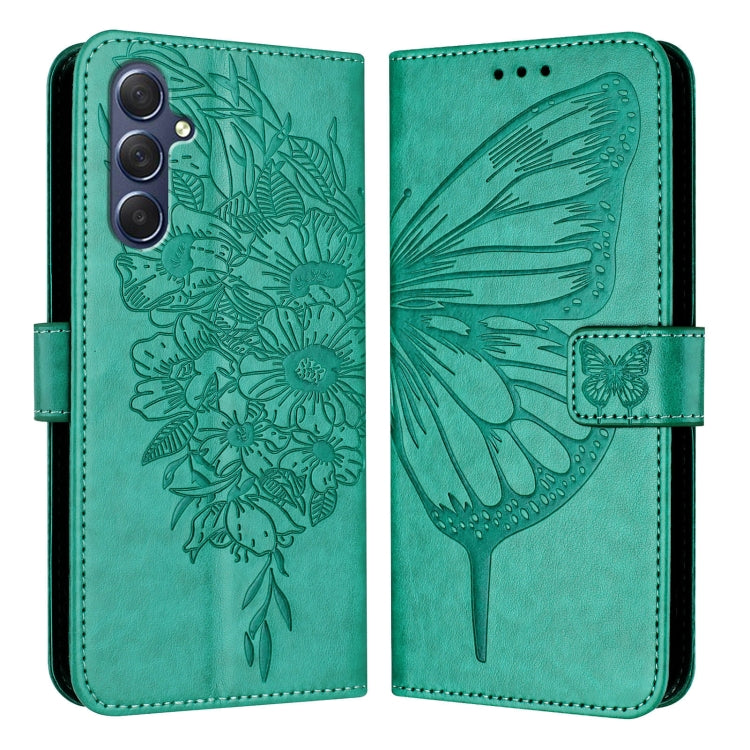 Embossed Butterfly Leather Phone Case, For Samsung Galaxy S24 Ultra 5G, For Samsung Galaxy S24+ 5G, For Samsung Galaxy S24 5G, For Samsung Galaxy M34 5G / F34 5G, For Samsung Galaxy M54 5G / F54 5G, For Samsung Galaxy M14 5G Global