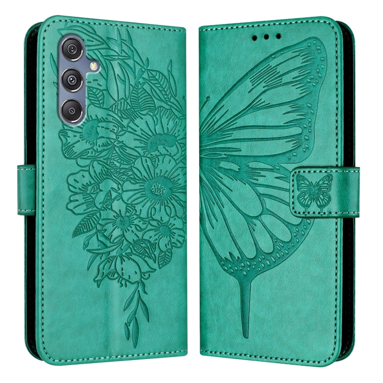 Embossed Butterfly Leather Phone Case, For Samsung Galaxy S24 Ultra 5G, For Samsung Galaxy S24+ 5G, For Samsung Galaxy S24 5G, For Samsung Galaxy M34 5G / F34 5G, For Samsung Galaxy M54 5G / F54 5G, For Samsung Galaxy M14 5G Global