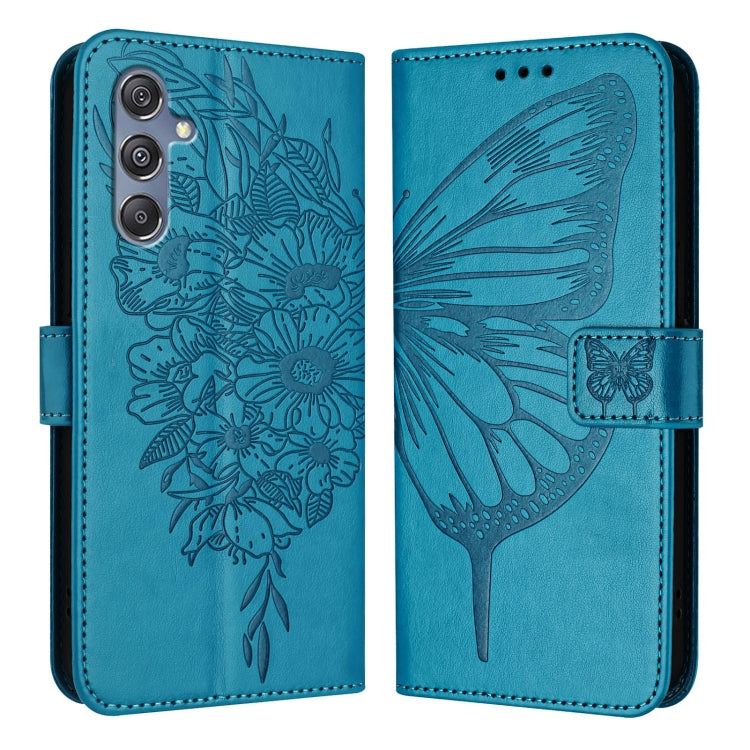 Embossed Butterfly Leather Phone Case, For Samsung Galaxy S24 Ultra 5G, For Samsung Galaxy S24+ 5G, For Samsung Galaxy S24 5G, For Samsung Galaxy M34 5G / F34 5G, For Samsung Galaxy M54 5G / F54 5G, For Samsung Galaxy M14 5G Global