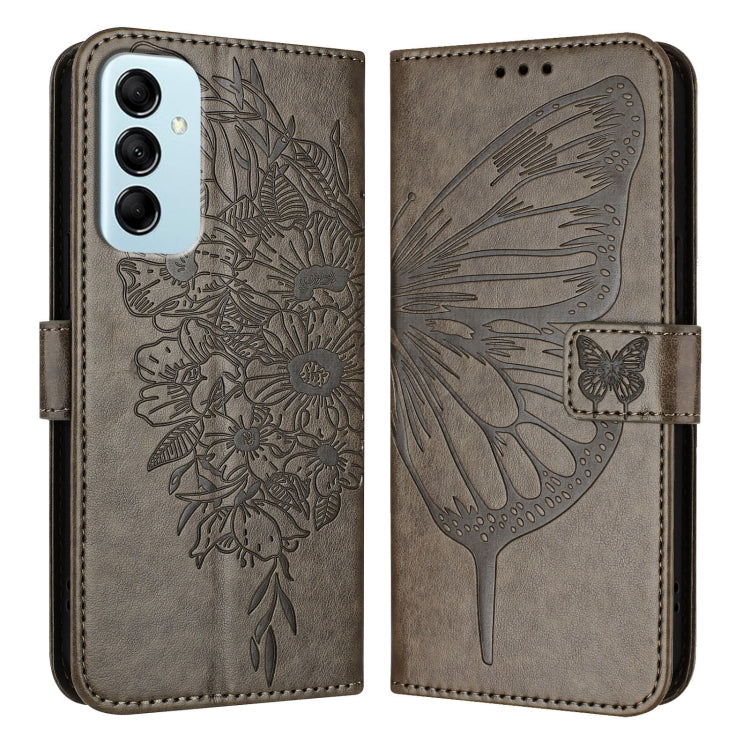 Embossed Butterfly Leather Phone Case, For Samsung Galaxy S24 Ultra 5G, For Samsung Galaxy S24+ 5G, For Samsung Galaxy S24 5G, For Samsung Galaxy M34 5G / F34 5G, For Samsung Galaxy M54 5G / F54 5G, For Samsung Galaxy M14 5G Global