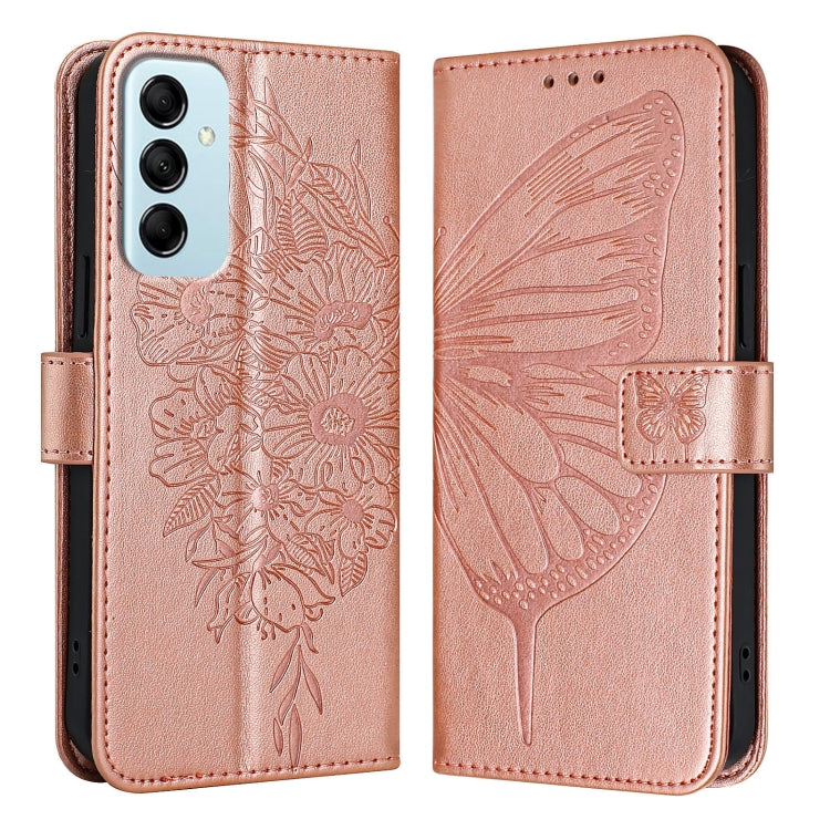 Embossed Butterfly Leather Phone Case, For Samsung Galaxy S24 Ultra 5G, For Samsung Galaxy S24+ 5G, For Samsung Galaxy S24 5G, For Samsung Galaxy M34 5G / F34 5G, For Samsung Galaxy M54 5G / F54 5G, For Samsung Galaxy M14 5G Global
