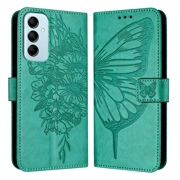 Embossed Butterfly Leather Phone Case, For Samsung Galaxy S24 Ultra 5G, For Samsung Galaxy S24+ 5G, For Samsung Galaxy S24 5G, For Samsung Galaxy M34 5G / F34 5G, For Samsung Galaxy M54 5G / F54 5G, For Samsung Galaxy M14 5G Global