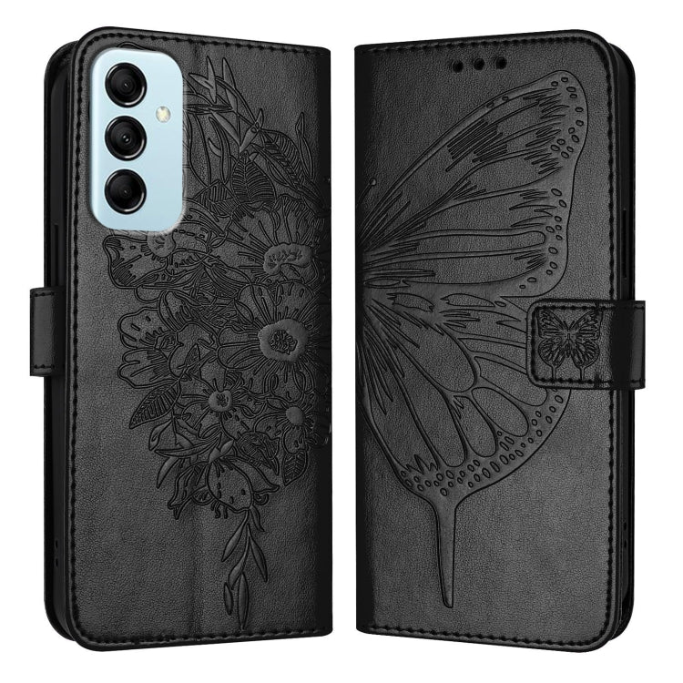 Embossed Butterfly Leather Phone Case, For Samsung Galaxy S24 Ultra 5G, For Samsung Galaxy S24+ 5G, For Samsung Galaxy S24 5G, For Samsung Galaxy M34 5G / F34 5G, For Samsung Galaxy M54 5G / F54 5G, For Samsung Galaxy M14 5G Global