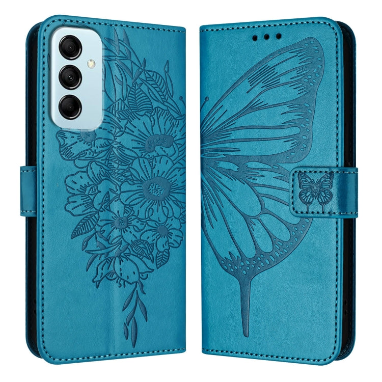 Embossed Butterfly Leather Phone Case, For Samsung Galaxy S24 Ultra 5G, For Samsung Galaxy S24+ 5G, For Samsung Galaxy S24 5G, For Samsung Galaxy M34 5G / F34 5G, For Samsung Galaxy M54 5G / F54 5G, For Samsung Galaxy M14 5G Global