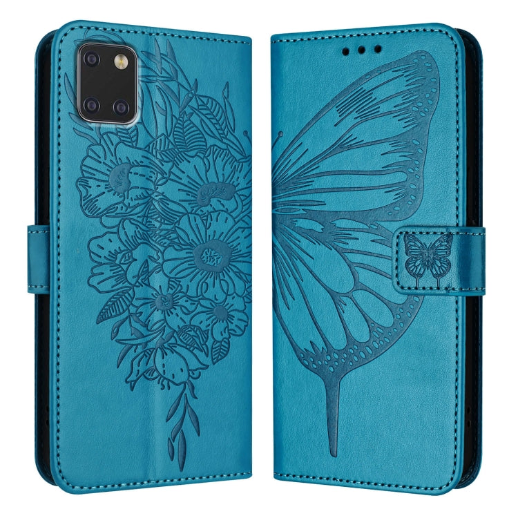 Embossed Butterfly Leather Phone Case, For Samsung Galaxy A81 / M60s /Note10 Lite, For Samsung Galaxy A10s / M10s, For Samsung Galaxy A20s, For Samsung Galaxy Note10, For Samsung Galaxy Note10+, For Samsung Galaxy A20e / A10e