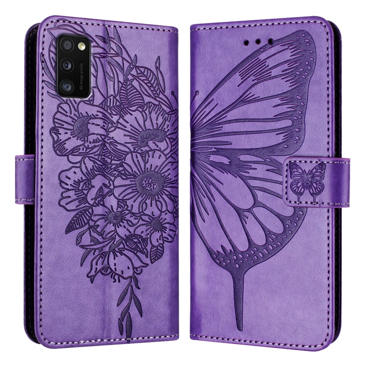 Embossed Butterfly Leather Phone Case, For Samsung Galaxy Xcover6 Pro, For Samsung Galaxy M52 5G, For Samsung Galaxy M32 4G Global / M22, For Samsung Galaxy A41 EU, For Samsung Galaxy M62, For Samsung Galaxy A91 / M80s / S10 Lite