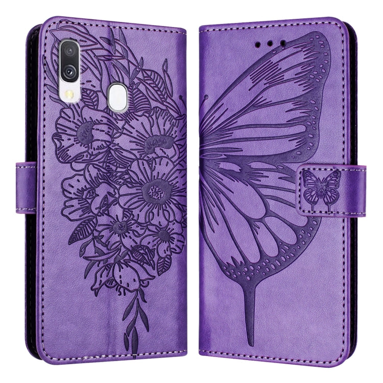 Embossed Butterfly Leather Phone Case, For Samsung Galaxy A40, For Samsung Galaxy A10 / M10 EU, For Samsung Galaxy Xcover 4s / Xcover 4, For Samsung Galaxy S10e, For Samsung Galaxy S10+, For Samsung Galaxy S10