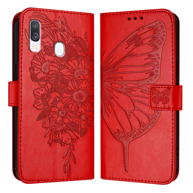 Embossed Butterfly Leather Phone Case, For Samsung Galaxy A40, For Samsung Galaxy A10 / M10 EU, For Samsung Galaxy Xcover 4s / Xcover 4, For Samsung Galaxy S10e, For Samsung Galaxy S10+, For Samsung Galaxy S10