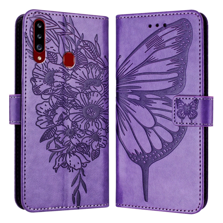 Embossed Butterfly Leather Phone Case, For Samsung Galaxy A81 / M60s /Note10 Lite, For Samsung Galaxy A10s / M10s, For Samsung Galaxy A20s, For Samsung Galaxy Note10, For Samsung Galaxy Note10+, For Samsung Galaxy A20e / A10e