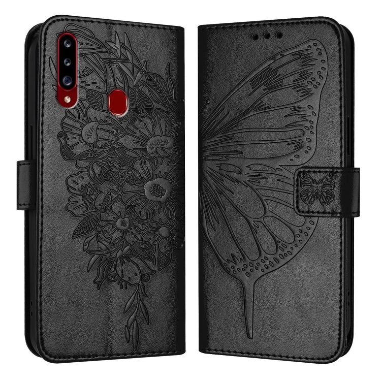 Embossed Butterfly Leather Phone Case, For Samsung Galaxy A81 / M60s /Note10 Lite, For Samsung Galaxy A10s / M10s, For Samsung Galaxy A20s, For Samsung Galaxy Note10, For Samsung Galaxy Note10+, For Samsung Galaxy A20e / A10e