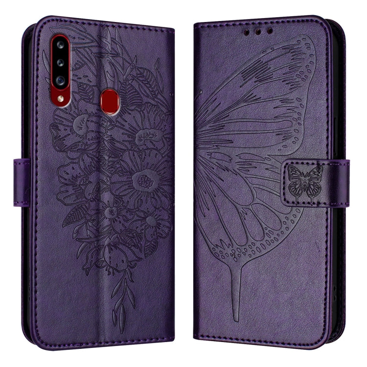 Embossed Butterfly Leather Phone Case, For Samsung Galaxy A81 / M60s /Note10 Lite, For Samsung Galaxy A10s / M10s, For Samsung Galaxy A20s, For Samsung Galaxy Note10, For Samsung Galaxy Note10+, For Samsung Galaxy A20e / A10e