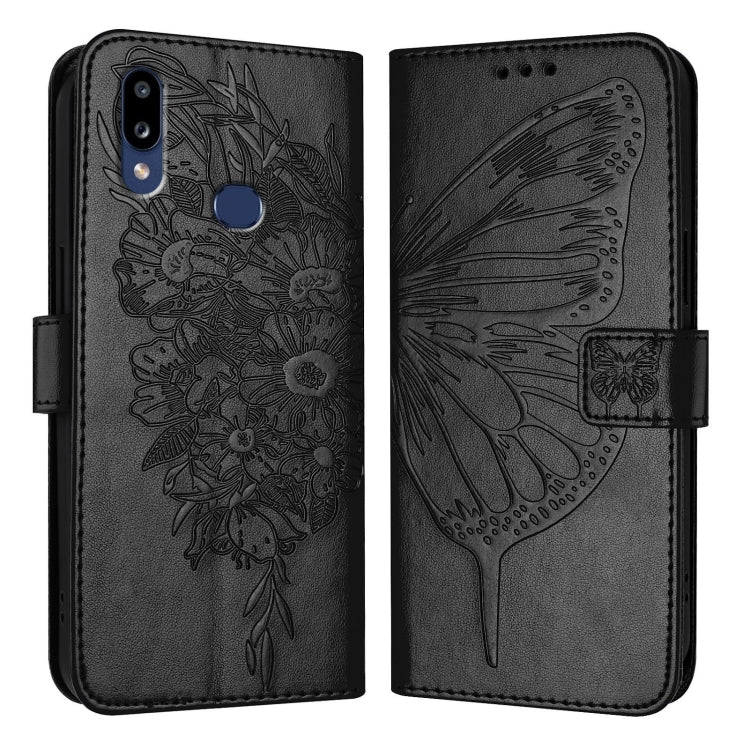 Embossed Butterfly Leather Phone Case, For Samsung Galaxy A81 / M60s /Note10 Lite, For Samsung Galaxy A10s / M10s, For Samsung Galaxy A20s, For Samsung Galaxy Note10, For Samsung Galaxy Note10+, For Samsung Galaxy A20e / A10e
