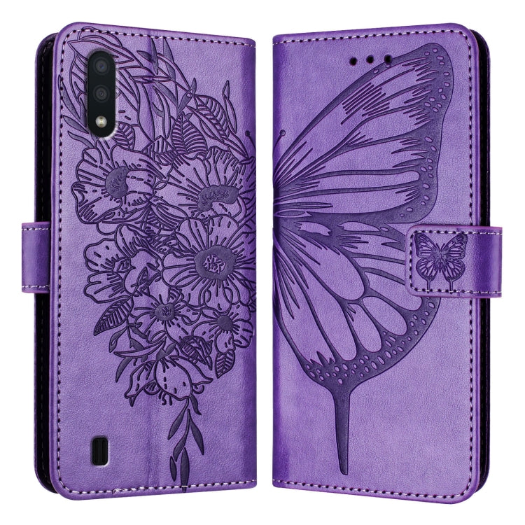 Embossed Butterfly Leather Phone Case, For Samsung Galaxy A40, For Samsung Galaxy A10 / M10 EU, For Samsung Galaxy Xcover 4s / Xcover 4, For Samsung Galaxy S10e, For Samsung Galaxy S10+, For Samsung Galaxy S10