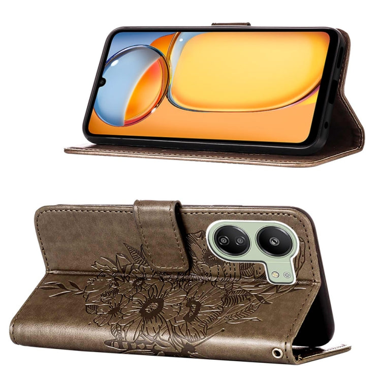 Embossed Butterfly Leather Phone Case, For Xiaomi Redmi 13C, For Xiaomi Redmi Note 13 Pro+ 5G, For Xiaomi Redmi Note 13 Pro 5G Global, For Xiaomi Poco M6 Pro 5G / Redmi 12 4G/5G, For Xiaomi Redmi K70 / K70 Pro, For Xiaomi 13T / 13T Pro Global