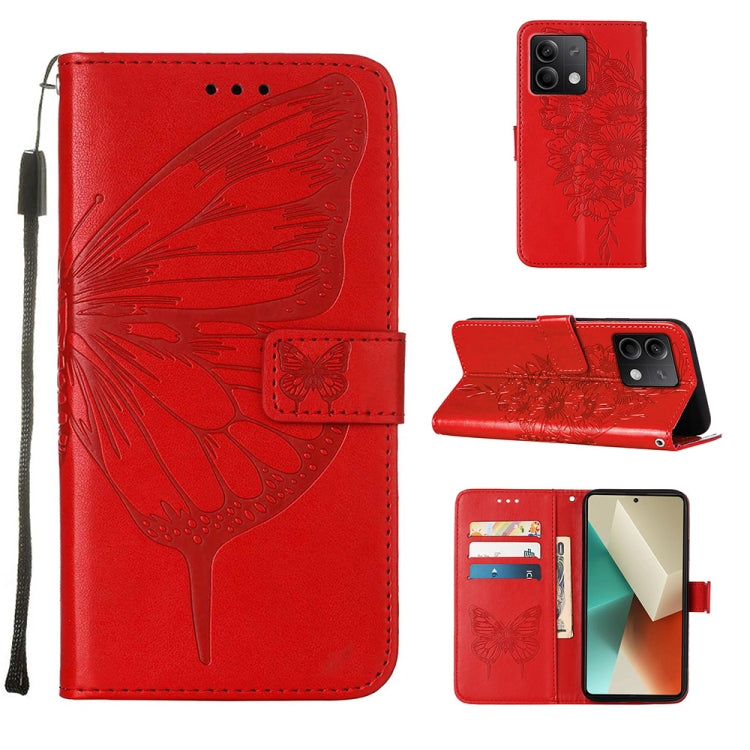 Embossed Butterfly Leather Phone Case, For Xiaomi Redmi K70E, For Xiaomi Poco X6 Pro, For Xiaomi 14 Ultra 5G Global, For Xiaomi 14 Pro 5G Global, For Xiaomi 14 5G Global, For Xiaomi Redmi Note 13 5G Global